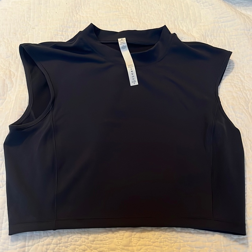 Lululemon cropped tank top- navy